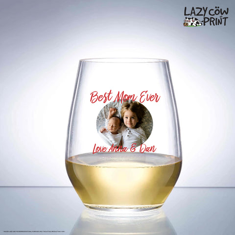 Stemless Wine Glass - Best Mom
