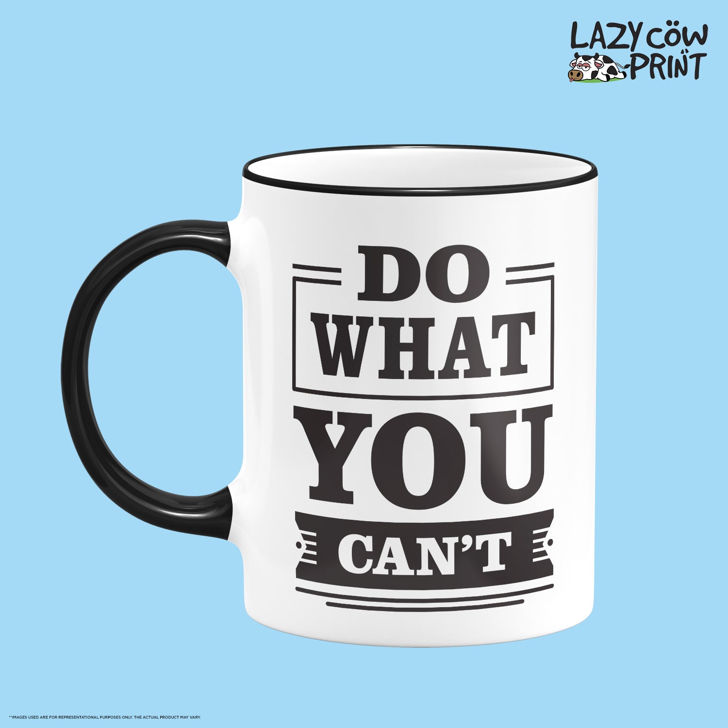 Do What You Can't Rim & Handle Colored Mug