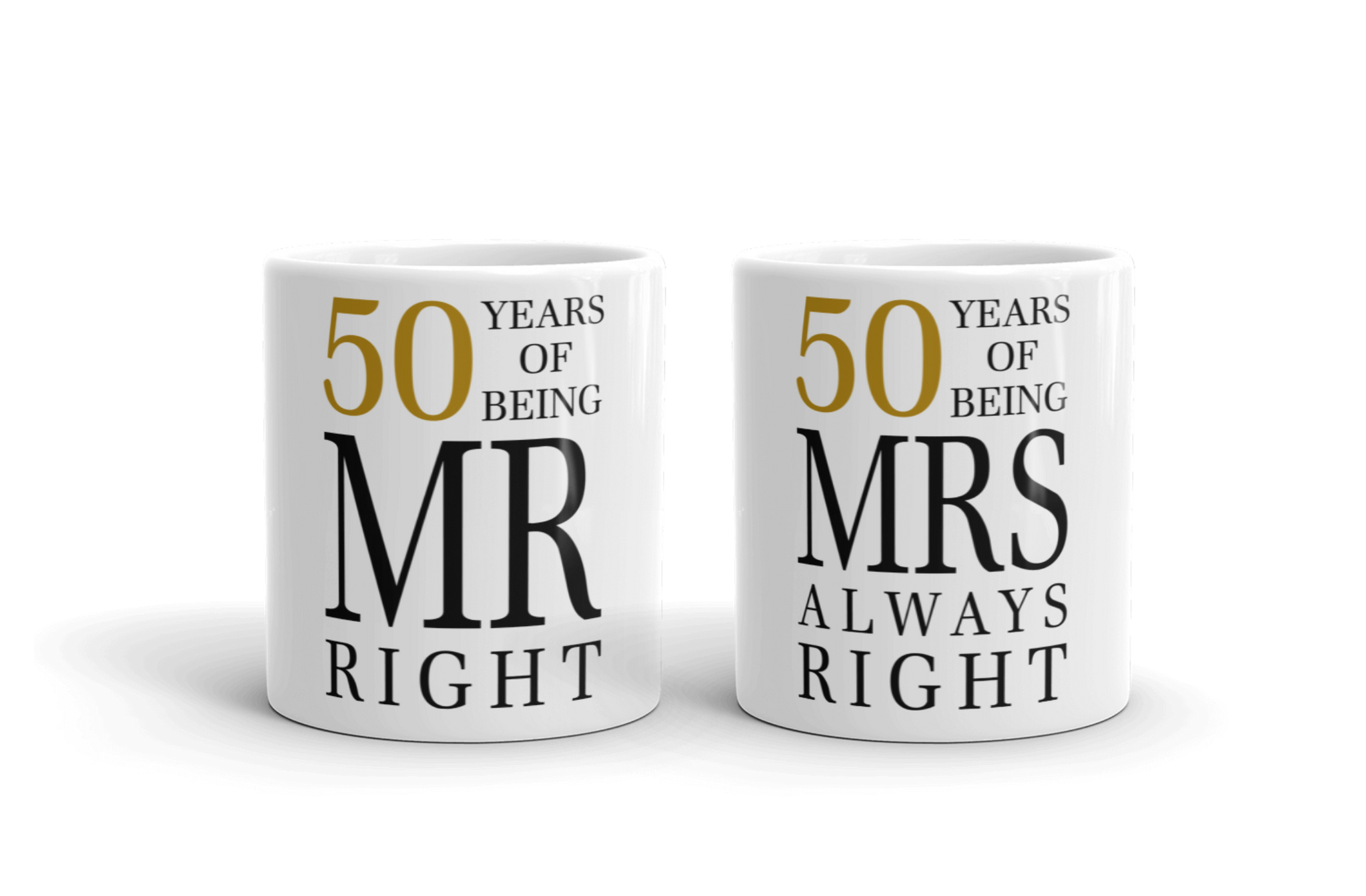 Mr Mrs Right Mug Set