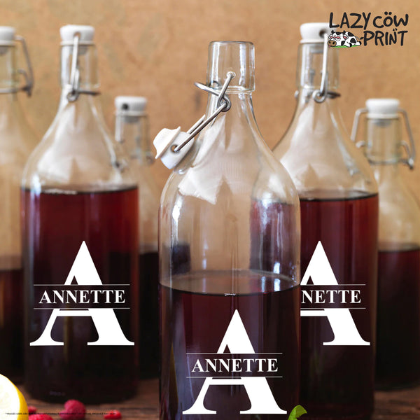 Glass Bottle with Stopper