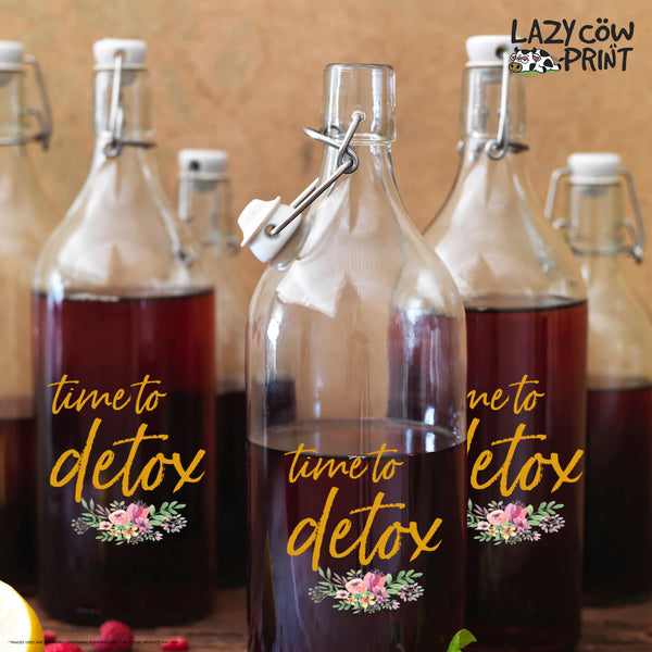 Glass Bottle with Stopper