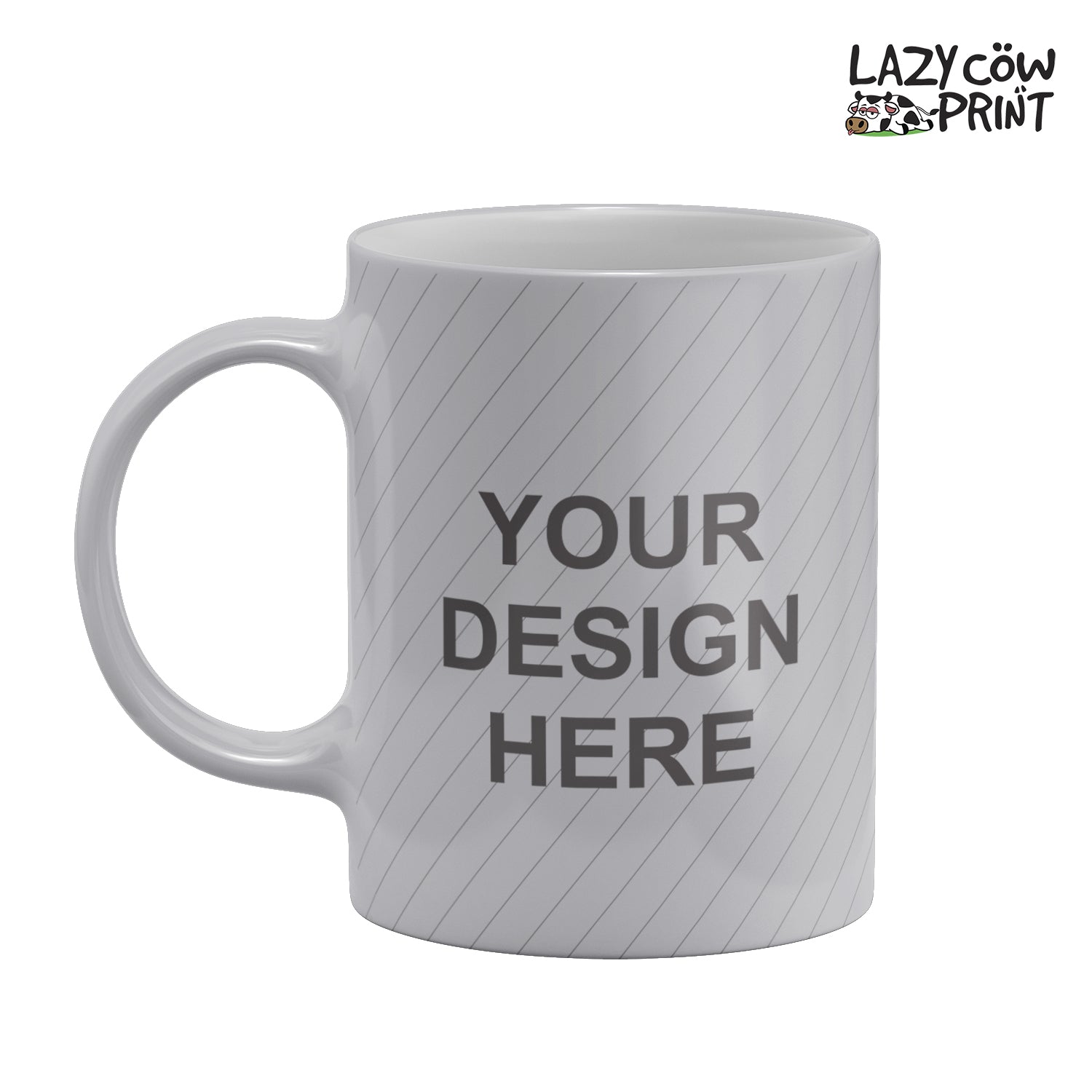 Metallic Silver Mug 11oz
