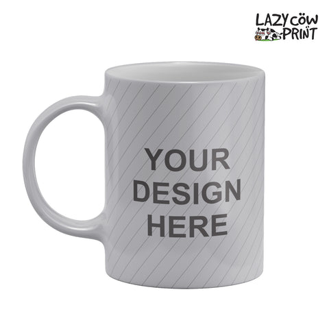 Metallic Silver Mug 11oz
