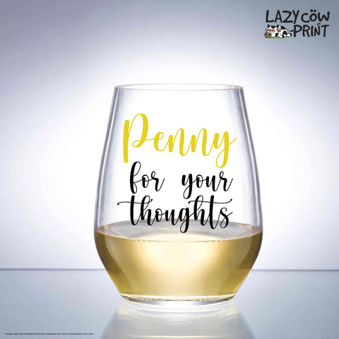 Stemless Wine Glass - Penny